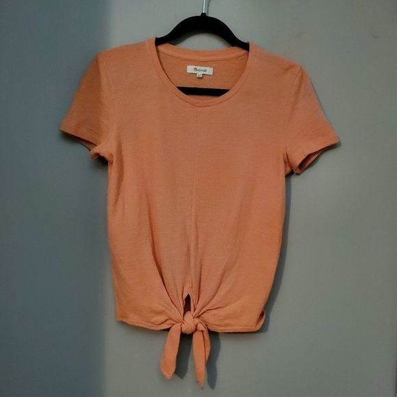 Super Cute Madewell Tie Hem Top - Size XXS - Picture 1 of 3